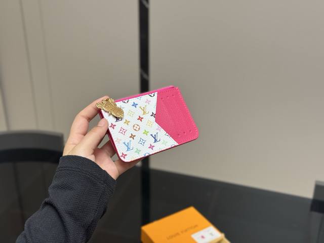 With Box Size: 12 X 8 Cm Lv Card Holder Cute Little Charm, Ample Capacity! Recom