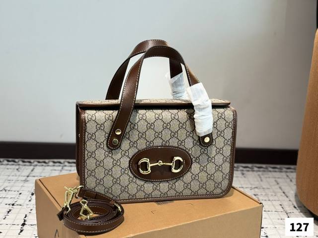 Gift Box Packaging Cool Gucci 1955 Box Bag Eye-Catching Retro Small Box 1955 Hor