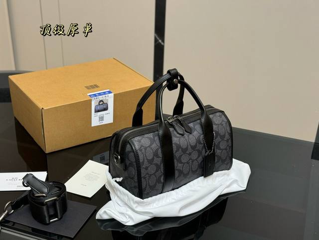 Airplane Box Coach Gotham Black Flower Pillow Bag Features A Unique Artistic Vib
