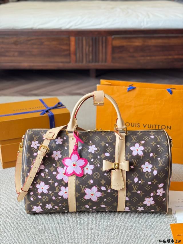 Cherry Blossom Series Lv Takashi Murakami New Cherry Blossom Series Keepall 45 T