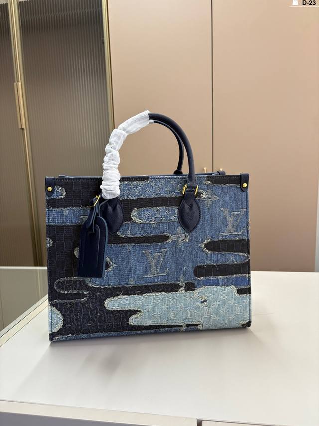 Lv Denim Tote This Ultra-Popular Tote Bag Is Perfect For Daily Commuting And Bec