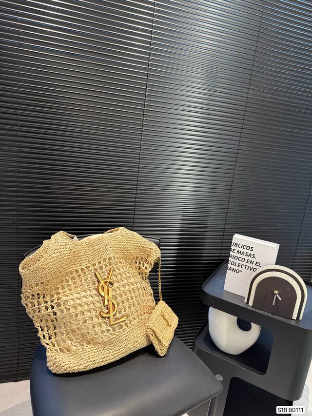 Saint Laurent Woven Tote Bag, A Simple Yet Elegant Bag That Pairs Effortlessly W