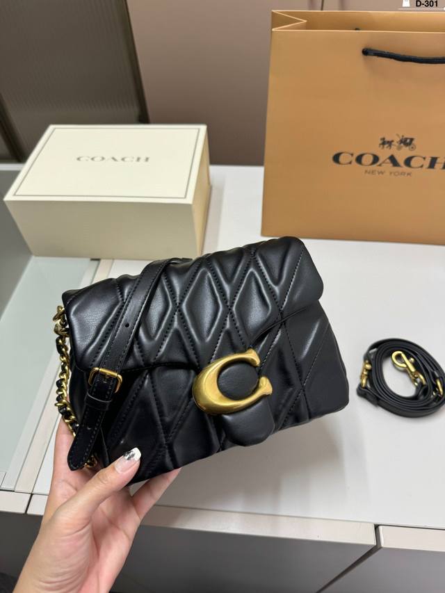 Coach Tabby Chain-Stitch Leather Shoulder Bag. The Chain-Stitched Leather Design