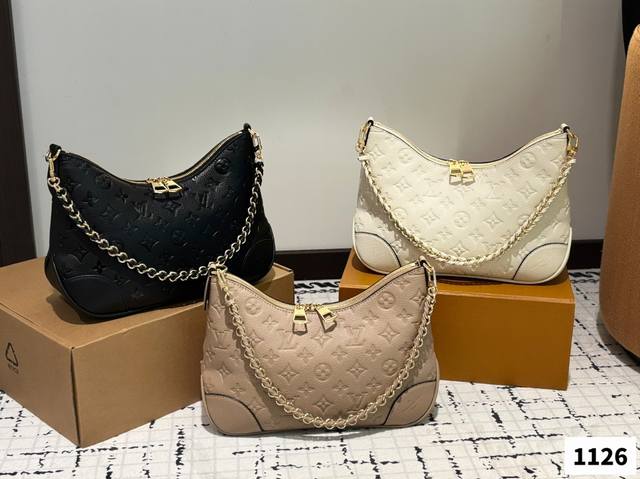 With Gift Box Size: 25*16 Cm Lv Latest Horn-Shaped Bag Authentic Hardware! Custo