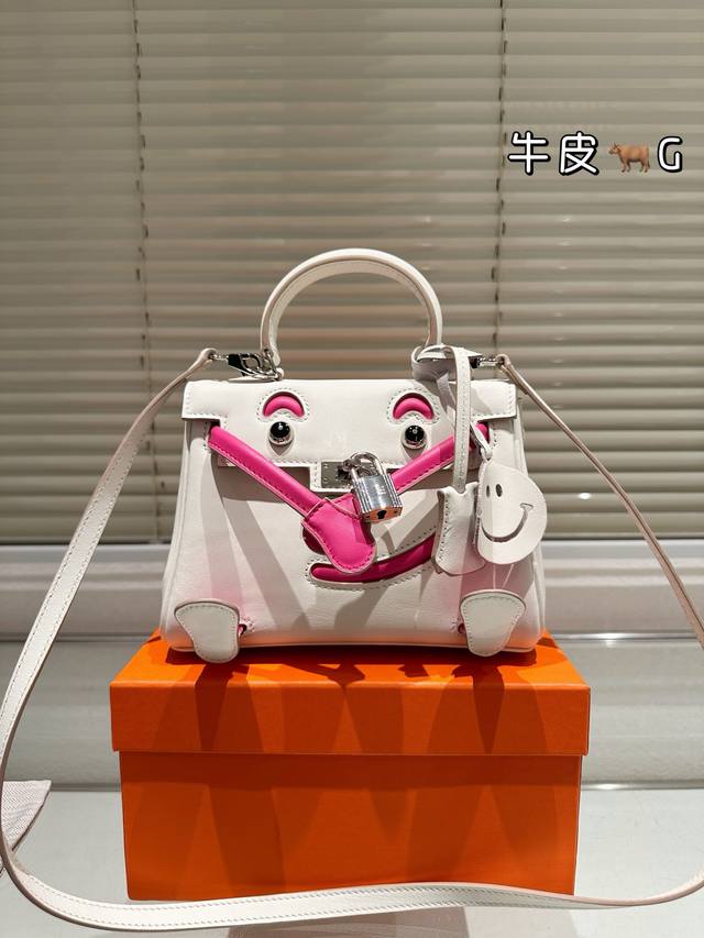 Top-Grain Cowhide Leather Hermes Kelly 25Th Anniversary New Edition Qianxi Doll