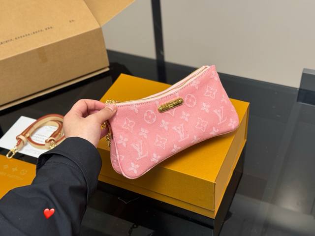With Folding Box And Airplane Box Size: 25*13Cm Lv Newly Popular Denim Mahjong B