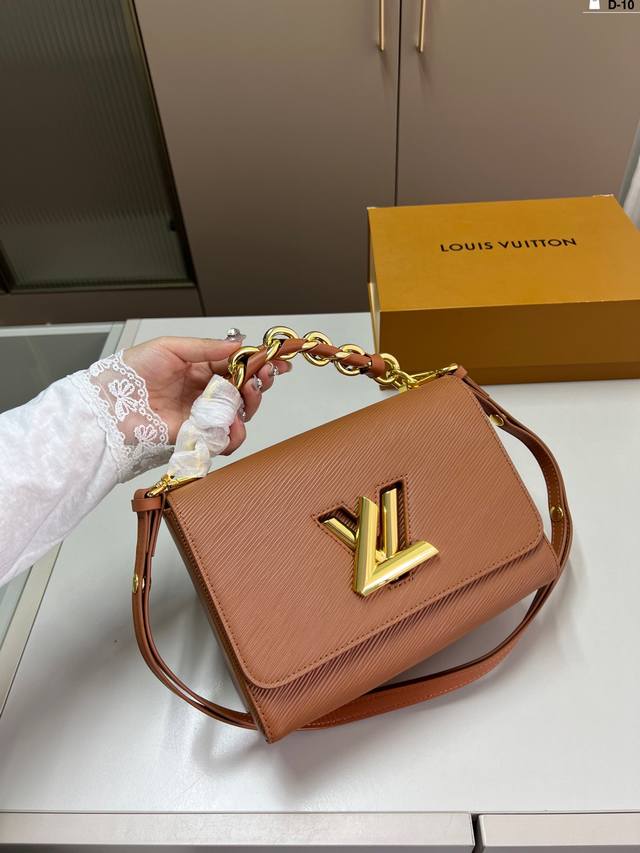 Lv Twist Water Ripple Twist Lock Bag Retro Elegance, Timeless Classic Suitable F