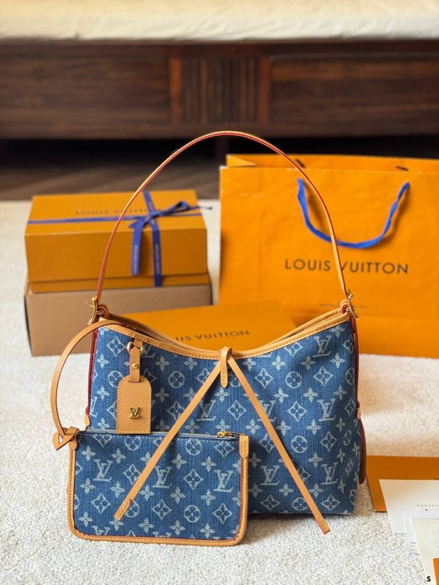 Washed Denim 25Th Anniversary New Arrival Louis Vuitton Lv Carryall New Commuter