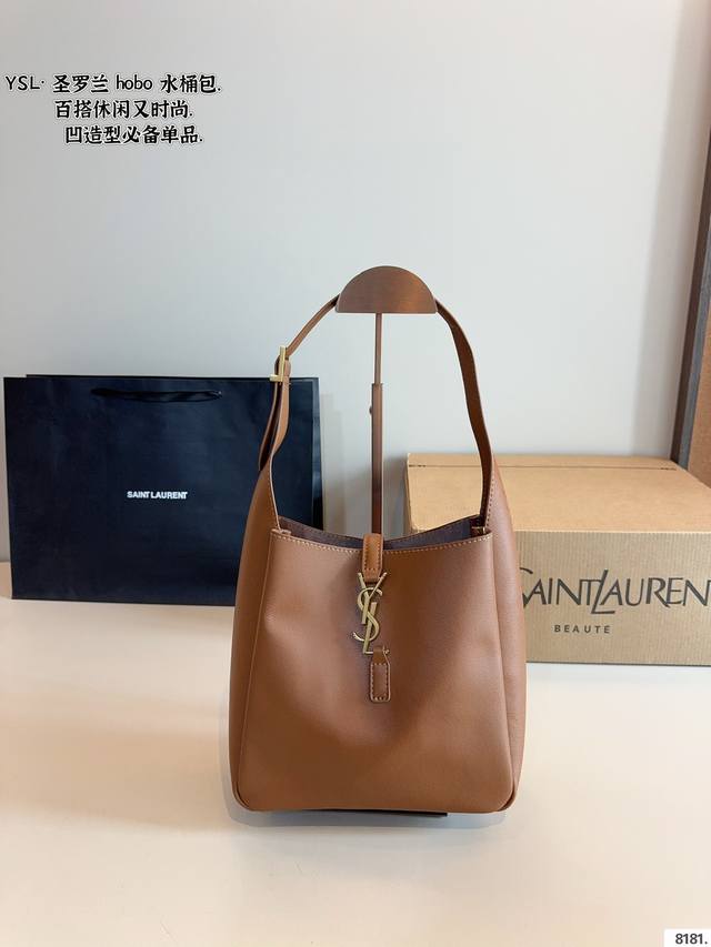 With Gift Box Saint Laurent Ysl Bucket Bag High-Quality Texture Super Spacious A