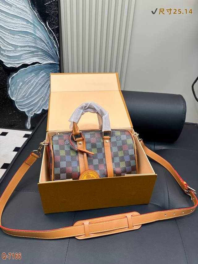 With Folding Box Lv Louis Vuitton Limited Edition Colorful Checkered Pattern Kee