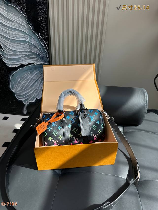 With Folding Box Lv Louis Vuitton Limited Edition Takashi Murakami Keepall 25 Ha