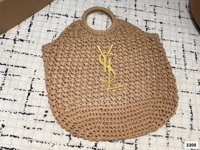 Ysl Saint Laurent Raffia Woven Shopping Bag This Summer Bag Is So Cute! It Gives