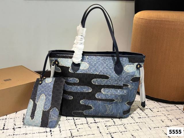Lv Shopping Bag In Denim Is Now Available! Hurry Up And Place Your Orders, Every