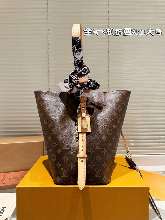 Cowhide Version Large Size Full Set Packaging Lv All Inbb Handbag Features Monog