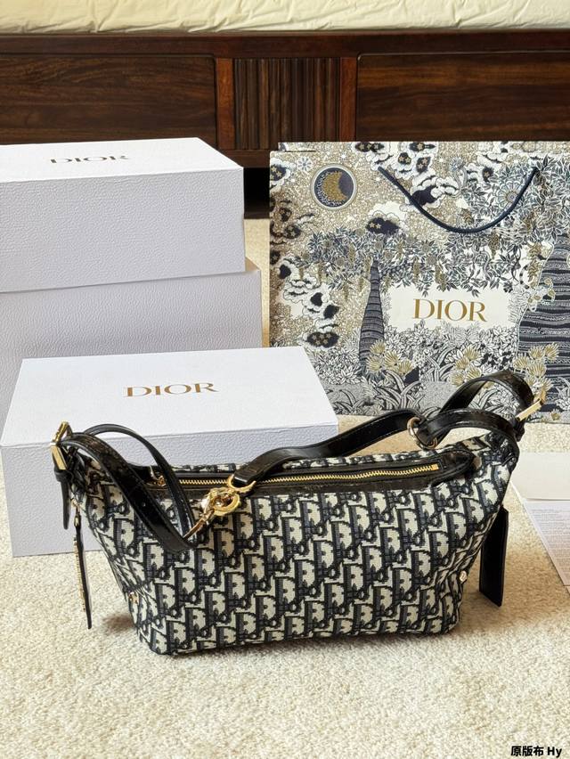 Original Fabric Dior New D-Journey Single-Shoulder Crossbody Bag This D-Journey