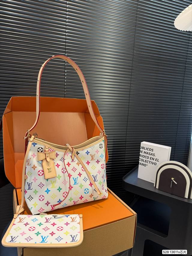 With Airplane Box Folding Box Lv Carryall Lv Beauty Of The World White Three-Col