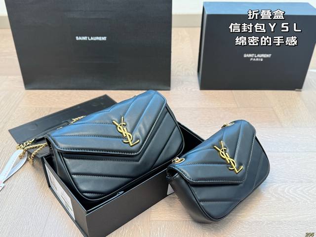 Foldable Box Saint Laurent Envelope Bag Ysl Soft Texture, Lightweight Bag High-Q