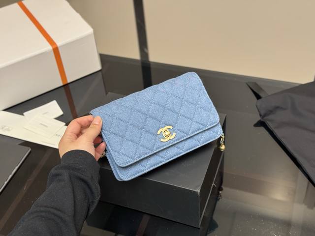 With Box Size: 19X12Cm Chanel New Gold Ball Fortune Bag Woc Excellent Quality! T