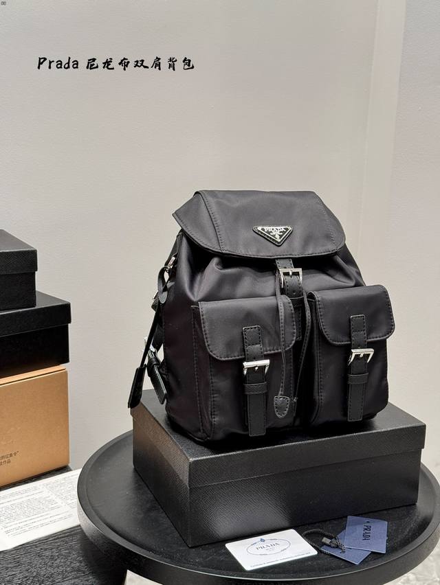 Original Fabric Prada Stylish Nylon Backpack This Series Will Be Prada's Main Fo