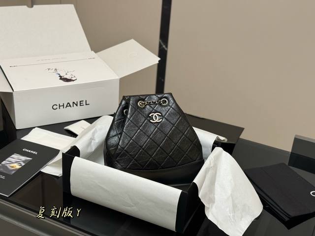 With Folding Box And Airplane Box Chanel Gabrielle Classic Wandering Backpack, A