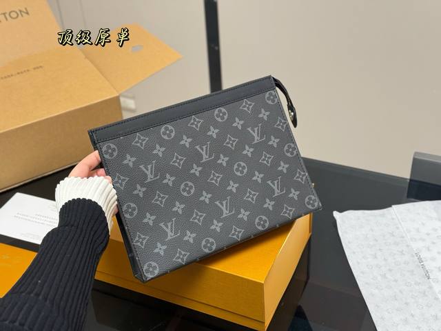 With Folding Box And Airplane Box Size: 27X20Cm Lv Handbag, Unisex Lv Large Hand