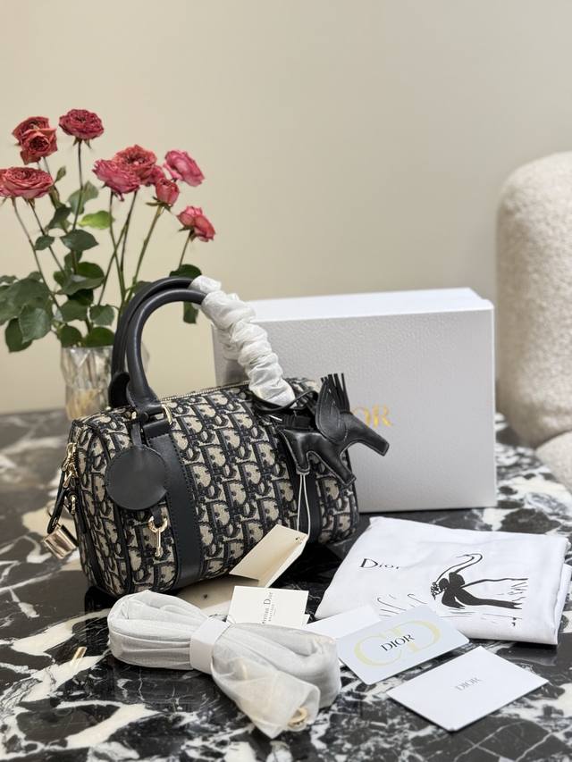 Dior Groove New Arrival Lambskin The Boston Handbag Was A Favorite Among The Eli