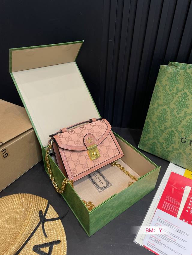 Foldable Gift Box Gucci Ophidia Mini Handbag New Arrival, Versatile Style, Shoul