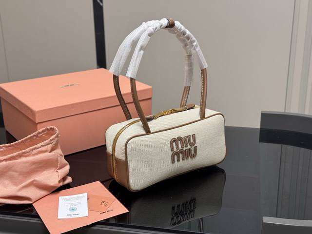 Upgraded Version With Box Size: 28*13Cm Miu Miu Bowling Bag Briefcase The Sweetn