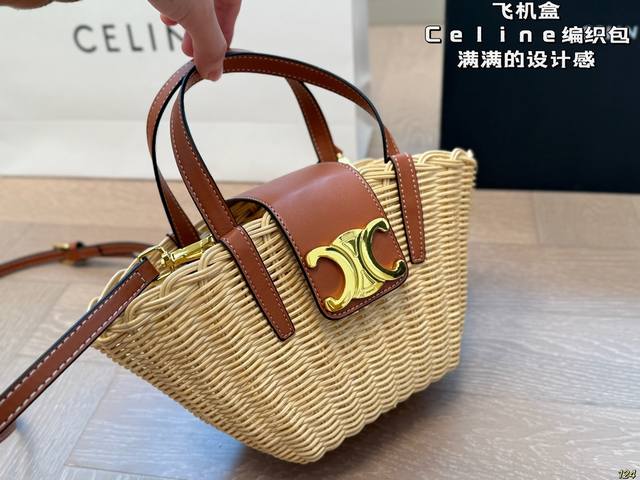 Airplane Box Celine Woven Bag Packed With Design Details Retro Elegance Super Pr
