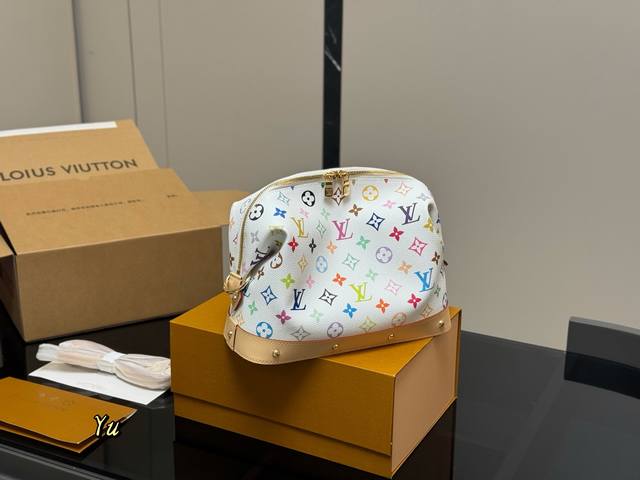 Double Box [Pochette Cosmetique Large Makeup Bag] M13743 White Village.Shanglong