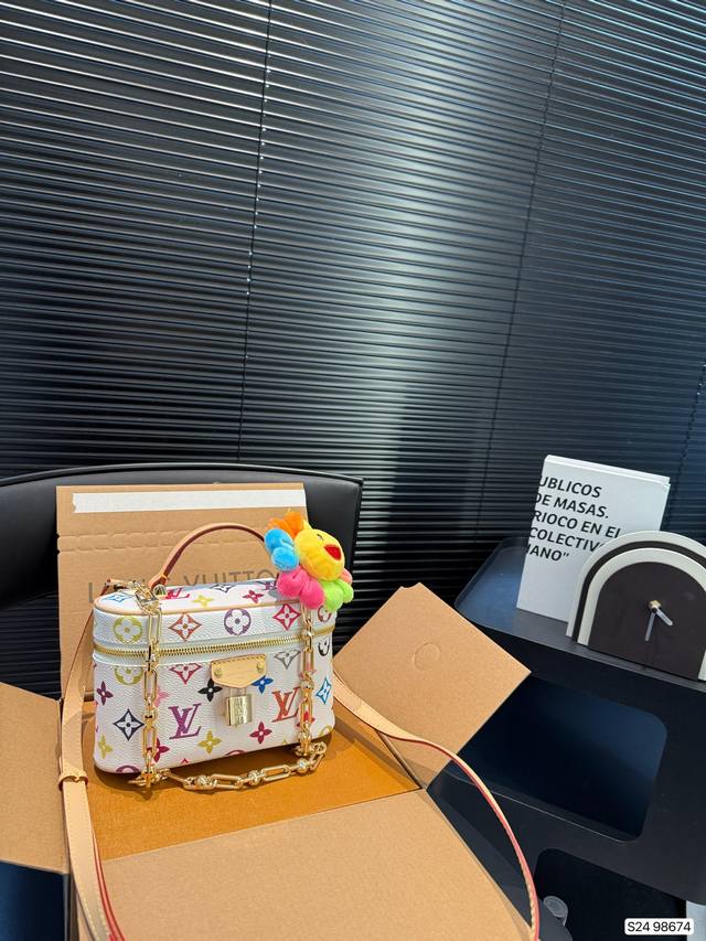 With Airplane Box And Folding Case Lv Makeup Bag Lv's