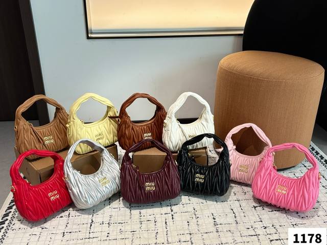 Miumiuhobo Miu Miu Underarm Bag One Of The Classic Bag Styles, The Hobo Features