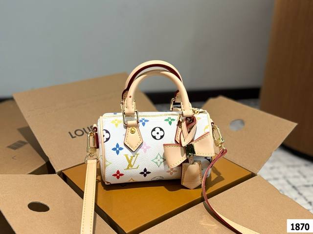 With Box Lv Speedy Pillow Bag The Globally Popular Airport Tote Bag, A Must-Have