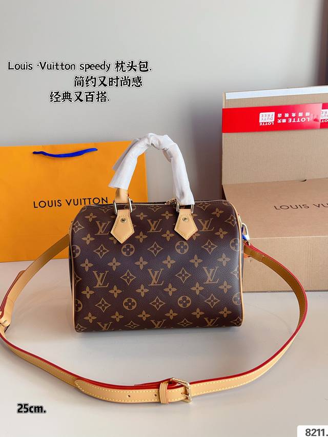 Comes With A Gift Box. Lv Speedy None Pillow Bag This Retiro Handbag Is Crafted