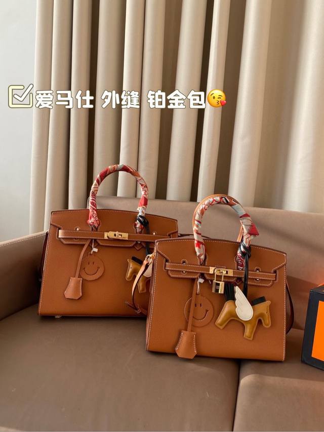 Pure Leather Material Foldable Full Set Packaging Includes Matching Silk Scarf A