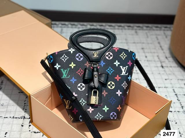 With Airplane Box And Foldable Case Louis Vuitton Ss25 New Model Lv Bucket Bag.
