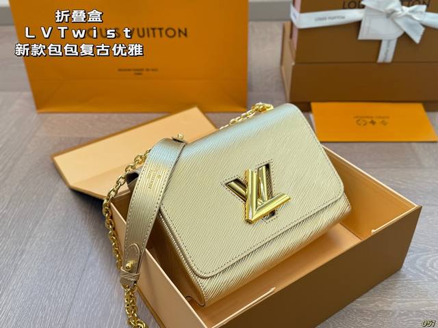 Colors Folding Box Original Hardware With Logo Lvtwist New Handbag Retro Eleganc