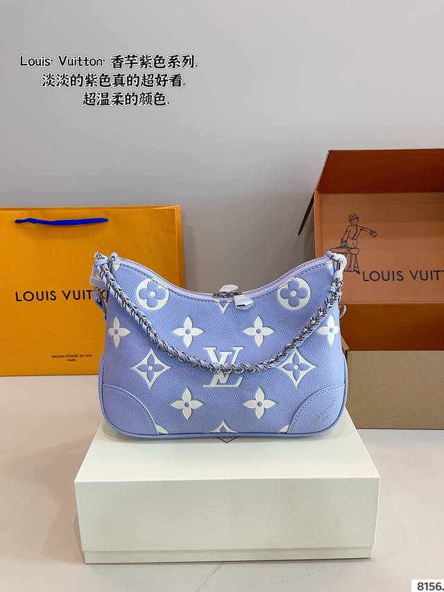 Comes With Gift Box. Lv 2025 New Boulogne Horn Bag Zipper Vintage Pattern Leathe