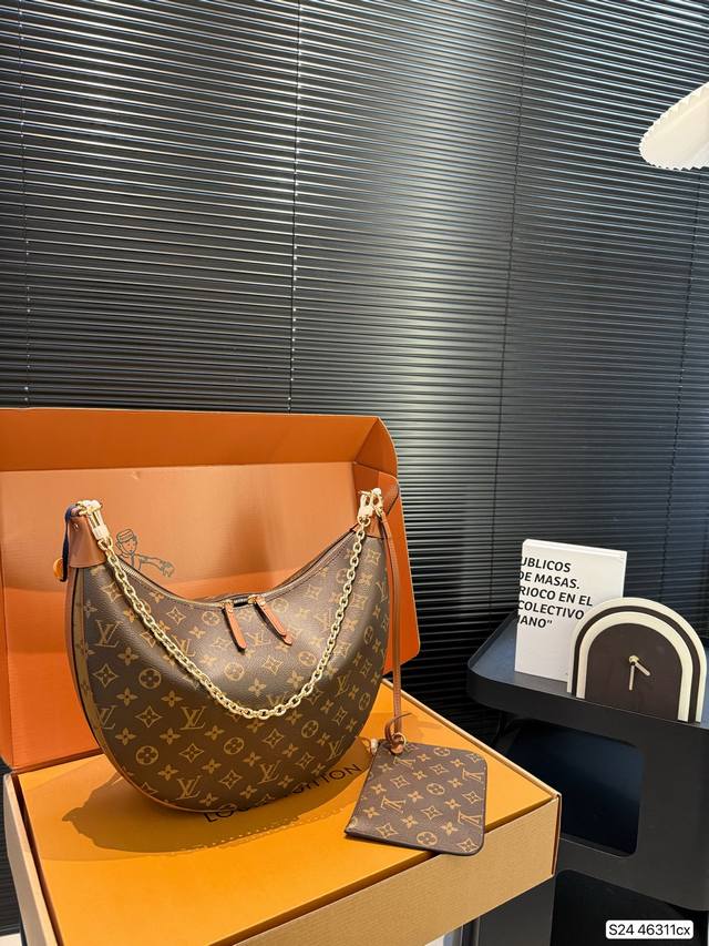 With Airplane Box Foldable Case Lv Large Pea Bag Underarm Bag This Year, Underar