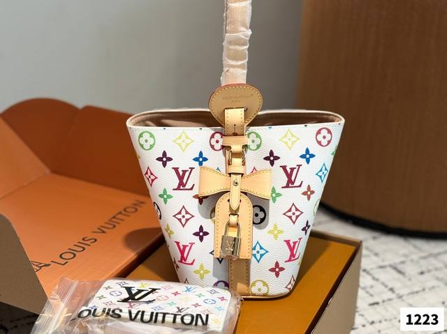 With Box Lv All In Bb Bucket Bag Lv A True Beauty In White, The White Three-Colo