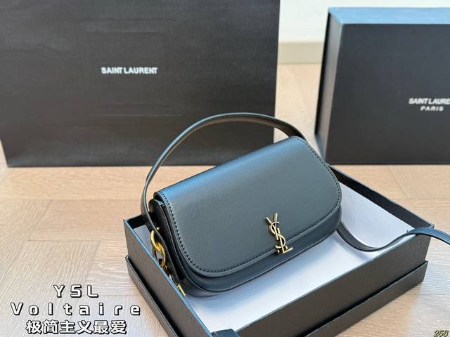Saint Laurent Ysl Voltaire Minimalist-Loved Oval Underarm Bag Shape Authentic Re