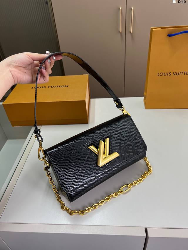 Lv Twist Water Ripple Chain Bag Retro Elegance, Timeless Classic Suitable For Bo
