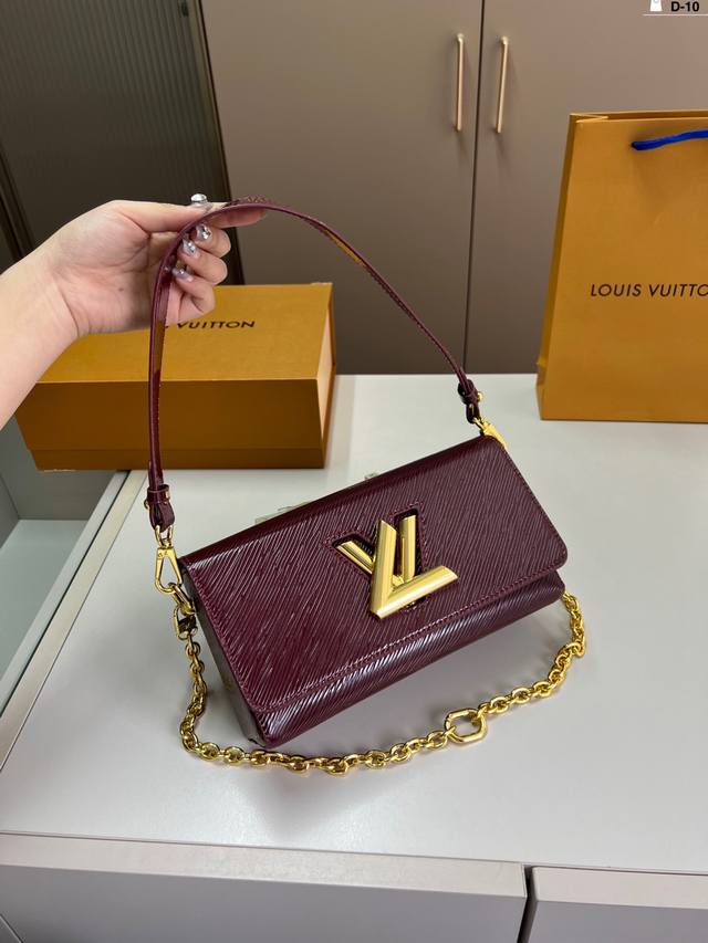 Lv Twist Water Ripple Chain Bag Retro Elegance, Timeless Classic Suitable For Bo