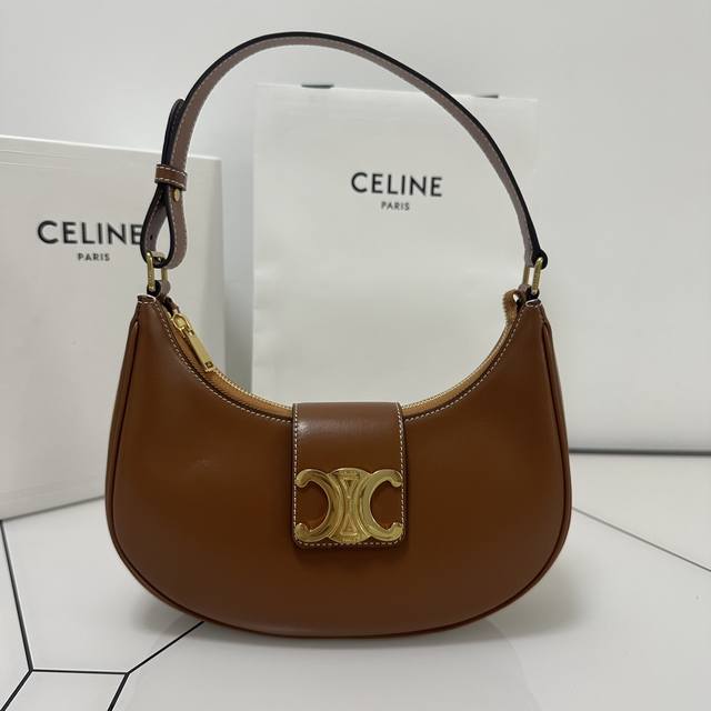 Genuine New Product Details Ava Underarm Bag With Big Logo And Old Flower Brown