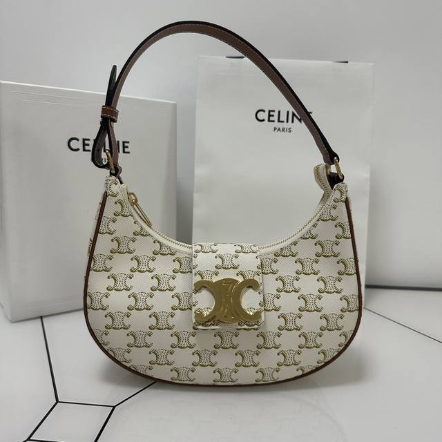 Genuine New Product Details Ava Underarm Bag With Big Logo And Old Flower Brown