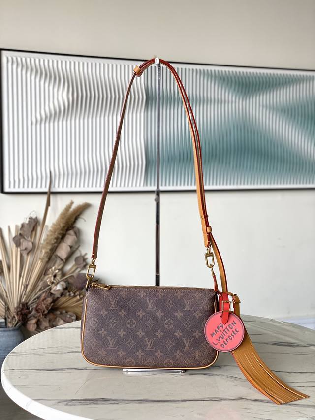 Top Original Single M11623 This Pochette Accessoire Xl Handbag Presents The Time