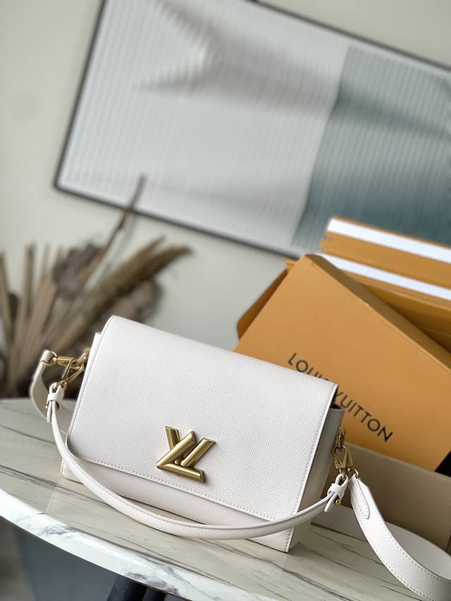 Top Layer Leather Original M25359 Beige This Softtwist Handbag Is Made Of Soft C