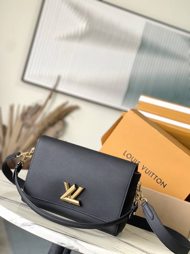 Top Layer Leather Original M24639 Black This Softtwist Handbag Is Made Of Soft C