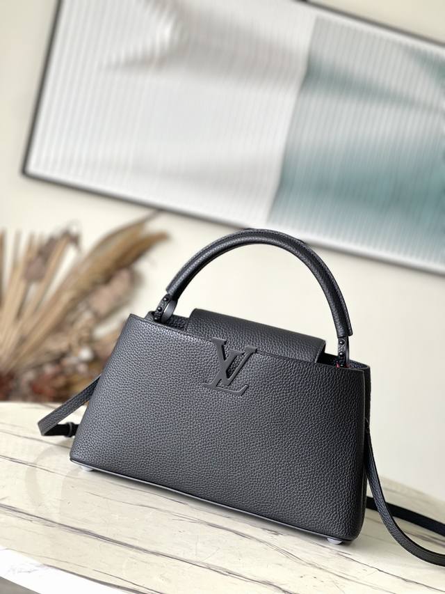 Original Leather, Premium Original Leather, M23947, Black Capucines East West Bb