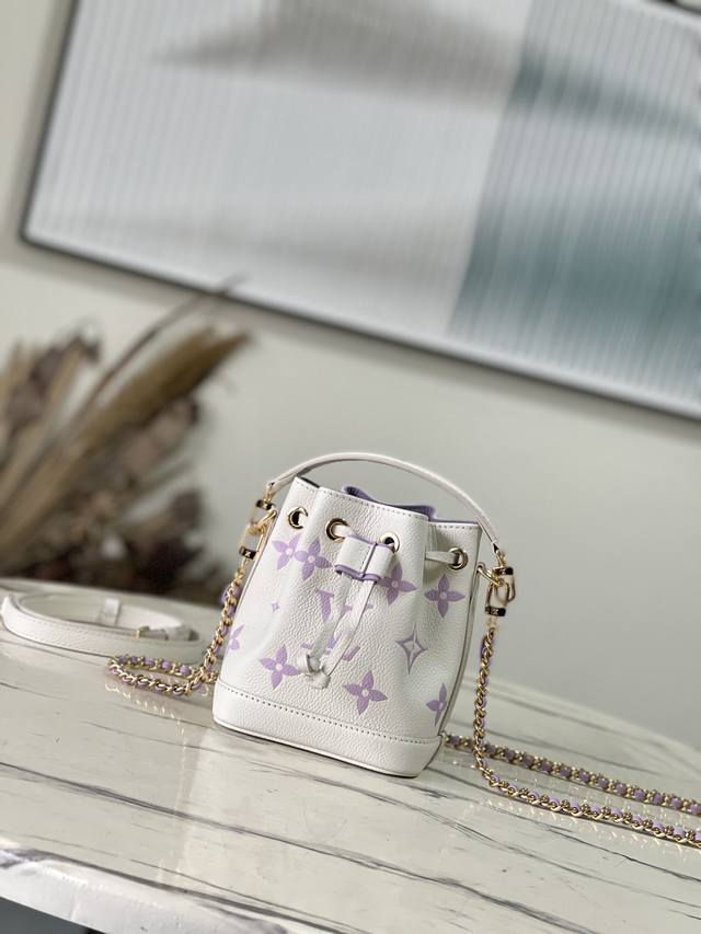 Top Layer Leather, Top Quality Original M81626, Silk Screen Purple This Nano No